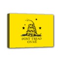 Gadsden Flag Don t tread on me Yellow and Black Pattern with american stars Mini Canvas 7  x 5  (Stretched) View1