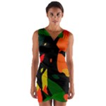 Pattern Formes Tropical Wrap Front Bodycon Dress