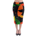 Pattern Formes Tropical Midi Pencil Skirt