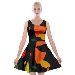 Pattern Formes Tropical Velvet Skater Dress by kcreatif