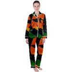 Pattern Formes Tropical Satin Long Sleeve Pyjamas Set