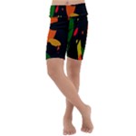 Pattern Formes Tropical Kids  Lightweight Velour Cropped Yoga Leggings