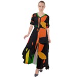 Pattern Formes Tropical Waist Tie Boho Maxi Dress
