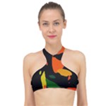 Pattern Formes Tropical High Neck Bikini Top