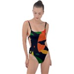 Pattern Formes Tropical Tie Strap One Piece Swimsuit