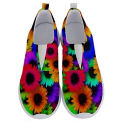 Colorful Sunflowers                                                  Men s No Lace Lightweight Shoes by LalyLauraFLM