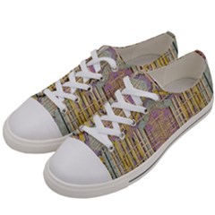 Temple Of Wood With A Touch Of Japan Women s Low Top Canvas Sneakers by pepitasart