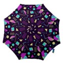 Retrowave Aesthetic vaporwave retro memphis pattern 80s design 3D geometric shapes Hook Handle Umbrellas (Small) View1