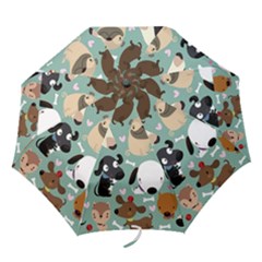 Dog Pattern Folding Umbrella by Mjdaluz