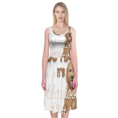 Golden Doodle Apparel Midi Sleeveless Dress by goldendoodle