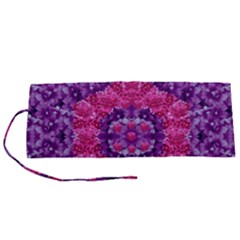 Flowers And Purple Suprise To Love And Enjoy Roll Up Canvas Pencil Holder (s) by pepitasart