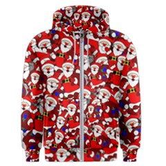 Nicholas Santa Christmas Pattern Men s Zipper Hoodie by Wegoenart