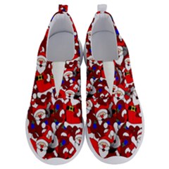 Nicholas Santa Christmas Pattern No Lace Lightweight Shoes by Wegoenart