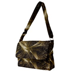 Quantum Physics Wave Particles Full Print Messenger Bag (l) by Wegoenart