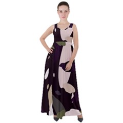 Pattern Formes Vert/noir  Empire Waist Velour Maxi Dress by kcreatif