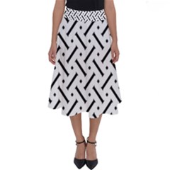 Design Repeating Seamless Pattern Geometric Shapes Scrapbooking Perfect Length Midi Skirt by Vaneshart