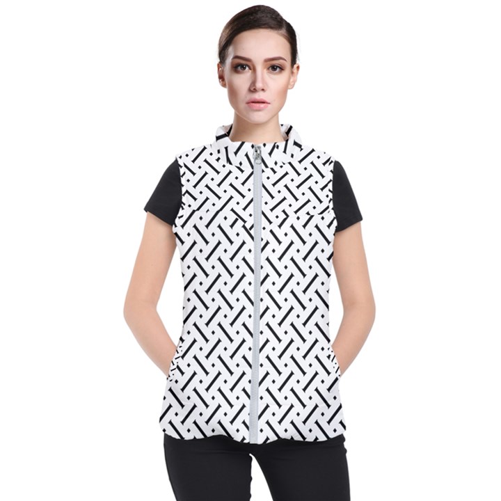 Design Repeating Seamless Pattern Geometric Shapes Scrapbooking Women s Puffer Vest