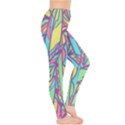 Feathers Pattern Leggings  View4