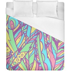 Feathers Pattern Duvet Cover (california King Size) by Sobalvarro