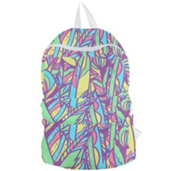 Feathers Pattern Foldable Lightweight Backpack
