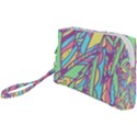 Feathers Pattern Wristlet Pouch Bag (Small) View1