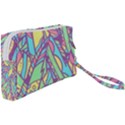 Feathers Pattern Wristlet Pouch Bag (Small) View2