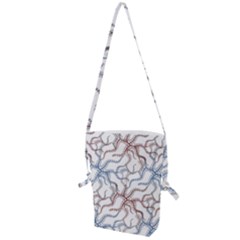 Pearl Pattern Floral Design Art Digital Seamless Folding Shoulder Bag by Vaneshart
