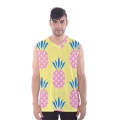 Summer Pineapple Seamless Pattern Men s Sportswear by Sobalvarro