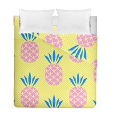 Summer Pineapple Seamless Pattern Duvet Cover Double Side (full/ Double Size) by Sobalvarro