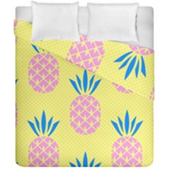 Summer Pineapple Seamless Pattern Duvet Cover Double Side (california King Size) by Sobalvarro