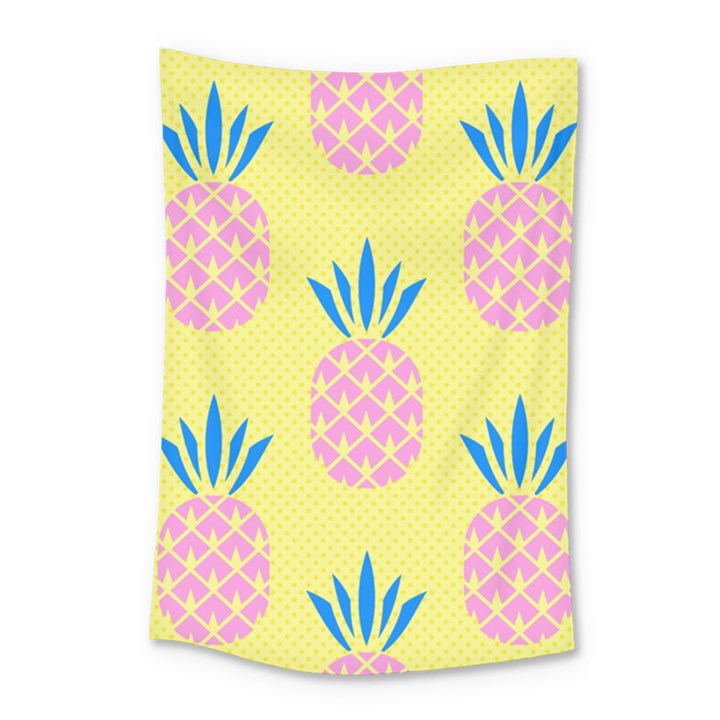 Summer Pineapple Seamless Pattern Small Tapestry
