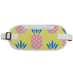 Summer Pineapple Seamless Pattern Rounded Waist Pouch by Sobalvarro