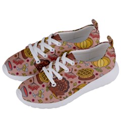 Thanksgiving Pattern Women s Lightweight Sports Shoes by Sobalvarro