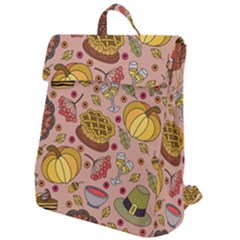 Thanksgiving Pattern Flap Top Backpack by Sobalvarro