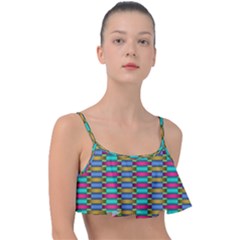Seamless Tile Pattern Frill Bikini Top by HermanTelo
