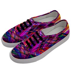 Wave Lines Pattern Abstract Men s Classic Low Top Sneakers by Alisyart