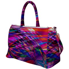 Wave Lines Pattern Abstract Duffel Travel Bag