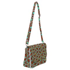 Colorful Modern Geometric Print Pattern Shoulder Bag With Back Zipper by dflcprintsclothing