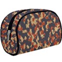 Aged Red, White, and Blue Camo Makeup Case (Large) View1