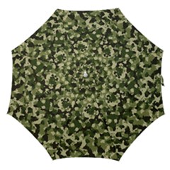 Dark Green Camouflage Army Straight Umbrellas by McCallaCoultureArmyShop