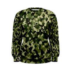 Dark Green Camouflage Army Women s Sweatshirt by McCallaCoultureArmyShop