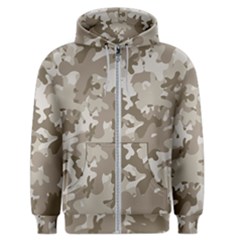 Tan Army Camouflage Men s Zipper Hoodie by mccallacoulture
