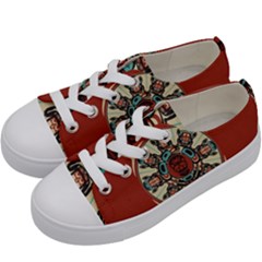 Grateful Dead Pacific Northwest Cover Kids  Low Top Canvas Sneakers by Sapixe