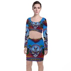 Grateful Dead Wallpapers Top And Skirt Sets by Sapixe