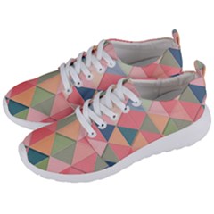 Background Geometric Triangle Men s Lightweight Sports Shoes