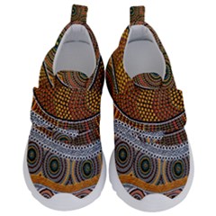 Aboriginal Traditional Pattern Kids  Velcro No Lace Shoes by Sapixe