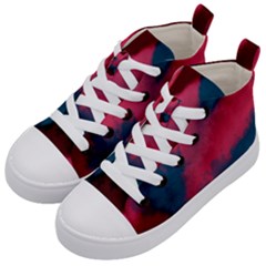 Dégradé Rose/bleu Kids  Mid-top Canvas Sneakers by kcreatif