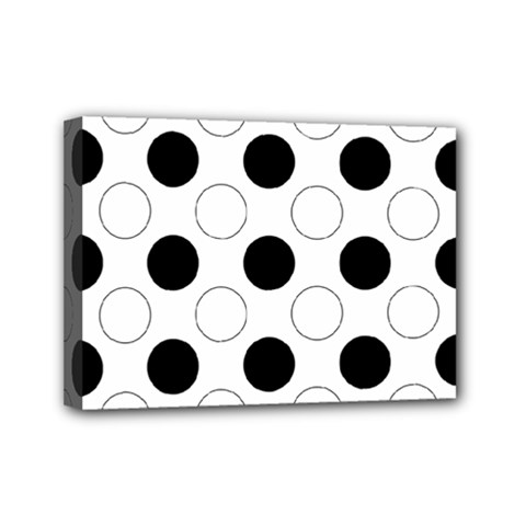 Background Dot Pattern Mini Canvas 7  X 5  (stretched) by HermanTelo