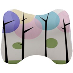 Forest Trees Nature Plants Head Support Cushion by HermanTelo