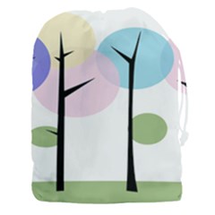 Forest Trees Nature Plants Drawstring Pouch (3xl)